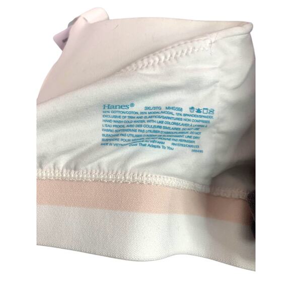 3XL Hanes New Comfort Flex Wireless T-Shirt Bra White MHG568 - Picture 6 of 6